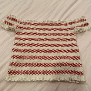 Smoked strapless tee